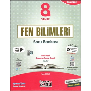 Üçgen Akademi 8. Sınıf Fen Bilimleri Yeni Seri Soru Bankası (Ciltli)