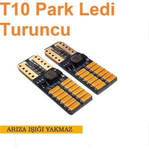 Eraks Car Accesories Dipsiz T10 Park Ledi 24 Turuncu Smd LED Iç Tavan-Park-Plaka Ledi