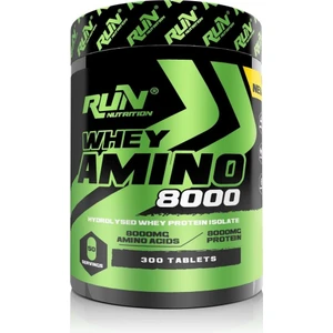 Run Nutrition Whey Amino 8000 - 300 Tablet - 50 Servis - Hediyeli