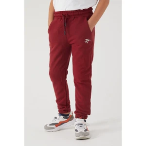 Kız Çocuk 3 Iplik Cepli Beli ve Paçası Lastikli Baskılı Eşofman Altı