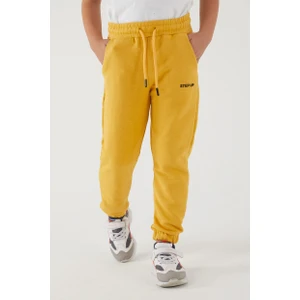 Erkek Çocuk 3 Iplik Cepli Beli ve Paçası Lastikli Baskılı Eşofman Altı