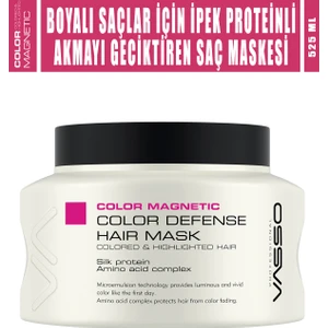 Boyalı Saçlar Için Akmayı Geciktiren Ipek Proteinli Parlaklık Veren Maske - Color Magnetic 525 Ml 8699216346709
