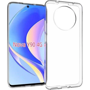 Ceponya Huawei Nova Y90 Kılıf Ince ve Esnek Şeffaf Süper Silikon