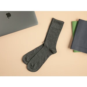 English Home Basic Cotton Pamuk Erkek Uzun Konçlu Çorap 40-44 Gri
