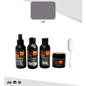 Gri Oto Döşeme Boya Seti ve Deri Çatlak Giderici Dolgu Tamir Macunu