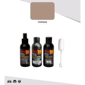 3'lü Derby Toprak Deri Oto Direksiyon Döşeme Boyama Seti
