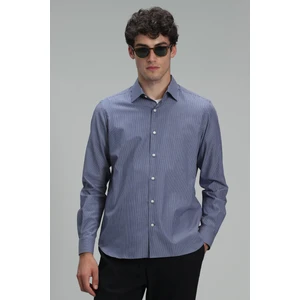 Fore Erkek Basic Gömlek Slim Fit Lacivert