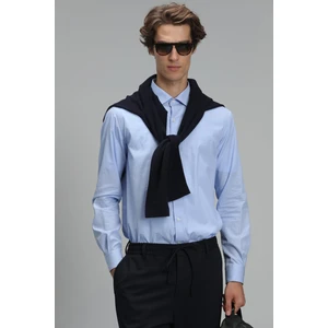 Fore Erkek Basic Gömlek Slim Fit Mavi
