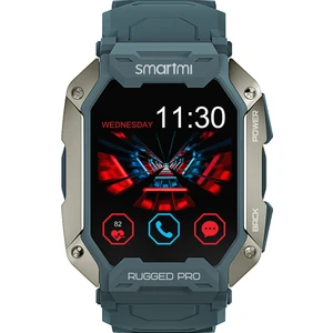 Rugged Pro Akıllı Saat Mavi (Tansiyon Ölçme, Bluetooth Arama, Hoparlör)