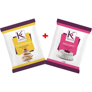 Krem Patiseri 1 kg + Krater Toz Krem Şanti