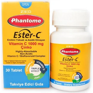Phantome ester-C Vitamin C 1000 Mg Çinko 30 Tablet -VB702