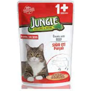 Pouch Sığır Eti Parçalı Soslu Yetişkin Kedi Konservesi 100GR