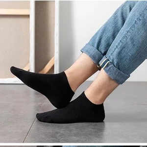 Worthy Socks 12'li Erkek Siyah Dikişsiz Bambu Patik Bilek Çorap