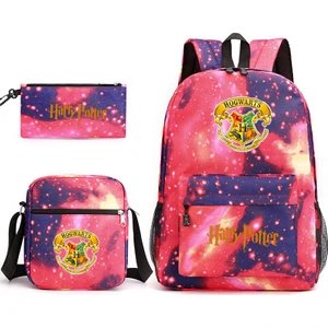 Ivy Stationery Harry Potter Bölmeli Desenliokul Sırt Çantası 3 Parçalı Set (Yurt Dışından)