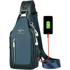 Colorful Balloons USB Bağlantı Noktalı 5188 Erkek Omuz Çantası (Yurt Dışından)