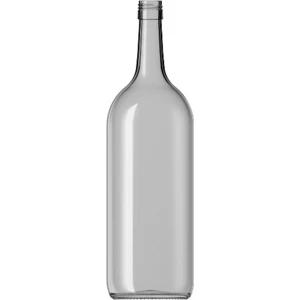 12 Adet 1.5 Lt Şeffaf Yağ Şarap Şişesi Büyük Boy Cam Şişe