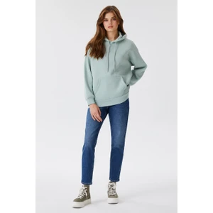 Lee Cooper Ella Kadın Kapüşonlu Sweatshirt Mint