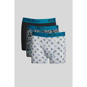 Altınyıldız Classics Erkek Sıyah-yesıl 3'lü Pamuklu Esnek Boxer Paketi