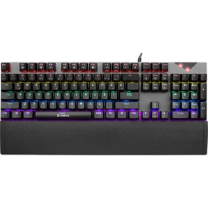 Kb-Mk7 Gri USB Bilek Destekli Mekanik Klavye Q Blue Switch Gaming Oyuncu Klavyesi