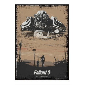 Fallout 3 Modern Ahşap Tablo