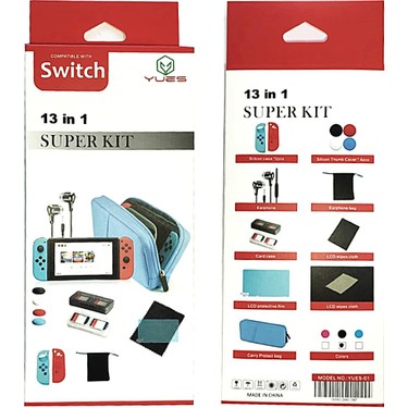 Yues Nintendo Switch 13IN1 Super Kit Çanta ve Aksesuar Seti Fiyatı