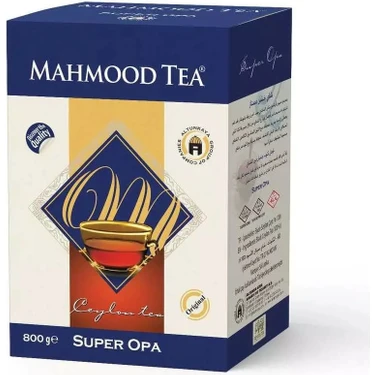 Mahmood Tea İthal %100 Saf Seylan Opa Dökme Çayı 800