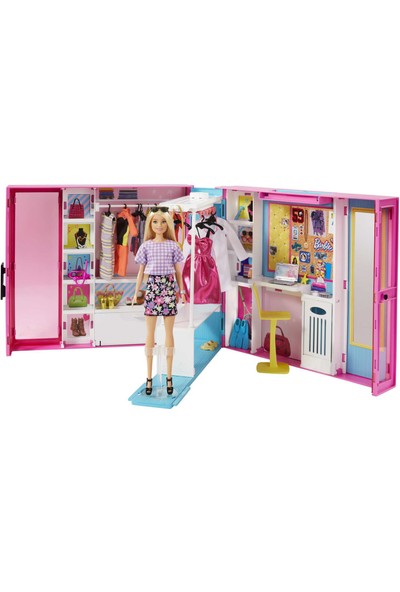 Barbie'nin Rüya Gardırobu Barbie Bebek ve 25'ten Fazla Aksesuar İle GBK10