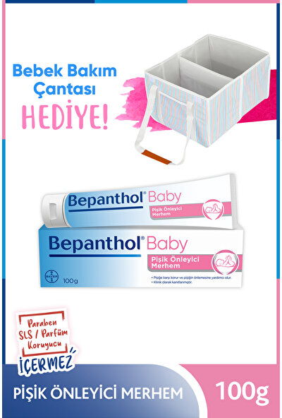 Bepanthol Baby Pişik Önleyici Merhem 100 gr + Bebek Bakım Çantası