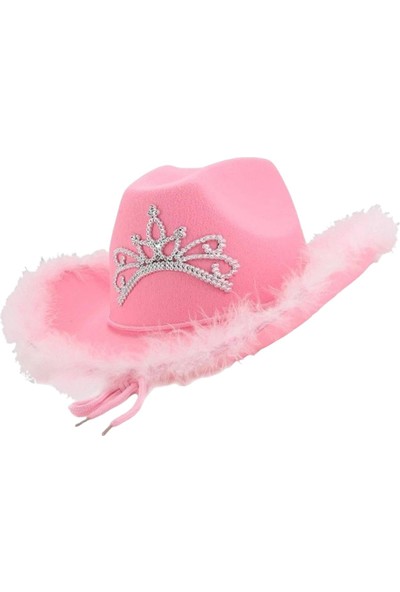Hapais Western Cowgirl Fedoras Kovboykarnaval Cosplay Tüy Şapka (Yurt Dışından)