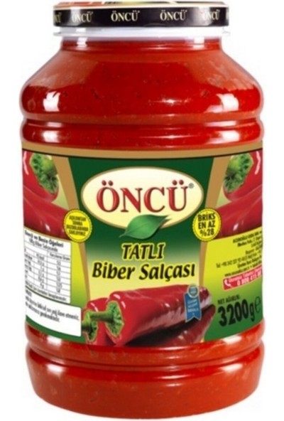 Öncü Tatlı Biber Salçası 3200 gr