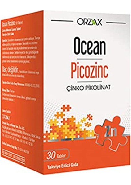 Ocean Picozinc Çinko 30 Tablet