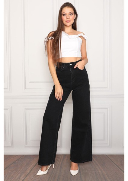 Yüksek Bel 90's Wide Leg Jeans