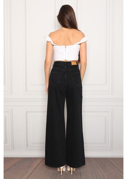 Yüksek Bel 90's Wide Leg Jeans