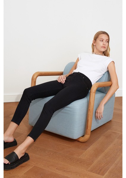 Siyah Skinny Jeans Kot Pantolon (Simsiyah) fiyatları