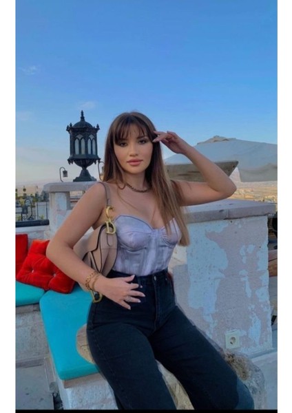 Siyah Yüksek Bel Wideleg Jean Pantalon