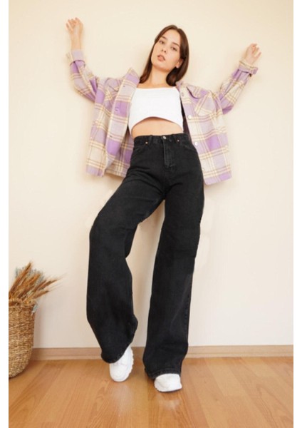 Yüksek Bel 90's Wide Leg Jeans