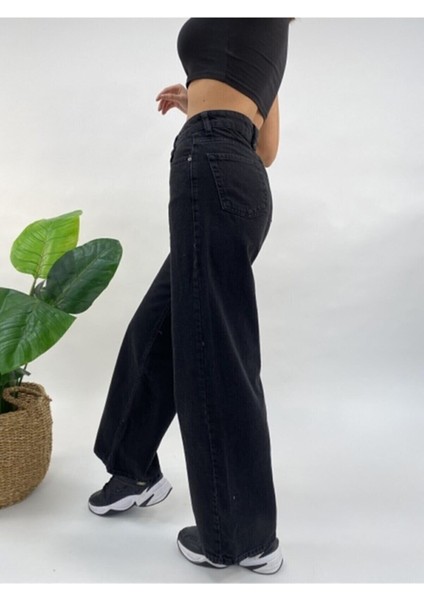 Yüksek Bel 90's Wide Leg Jeans