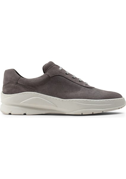 Hakiki Süet Gri Sneaker Erkek Ayakkabı