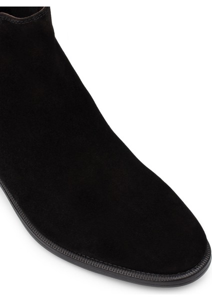 Hakiki Süet Siyah Erkek Chelsea Bot indirimleri