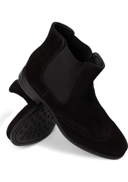 Hakiki Süet Siyah Erkek Bot modelleri