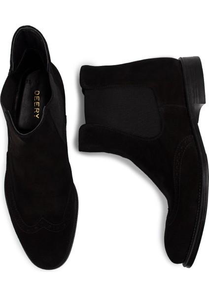 Hakiki Süet Siyah Erkek Bot fırsatları
