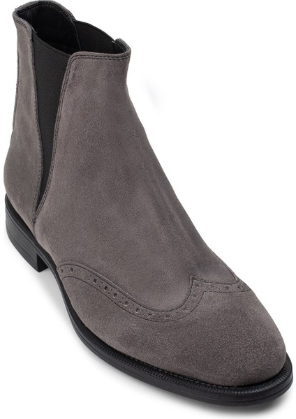 Hakiki Süet Gri Erkek Chelsea Bot fırsatları