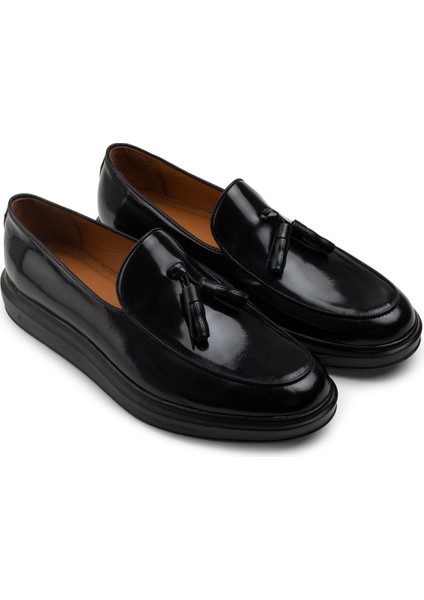 Hakiki Deri Siyah Comfort Püsküllü Erkek Loafer fiyatları