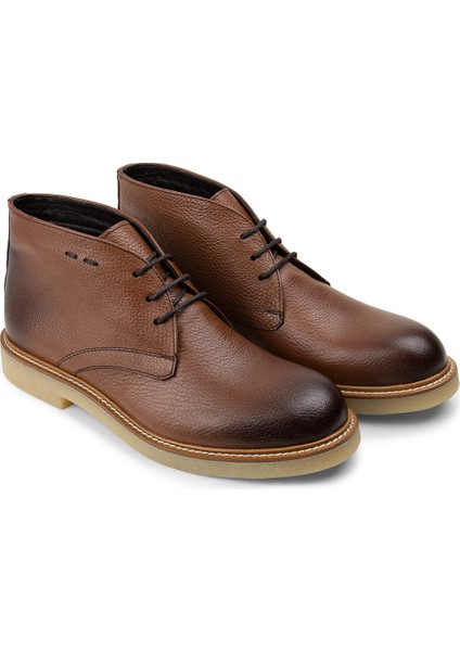 Hakiki Deri Taba Rengi Erkek Bot fiyatları