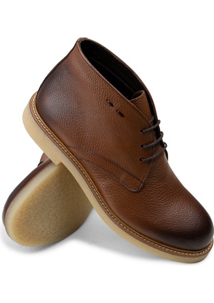 Hakiki Deri Taba Rengi Erkek Bot modelleri