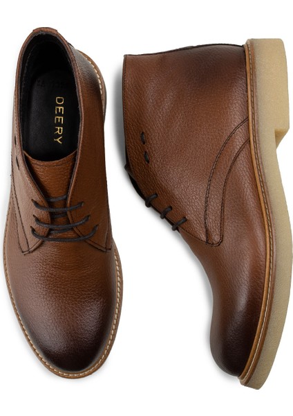 Hakiki Deri Taba Rengi Erkek Bot fırsatları