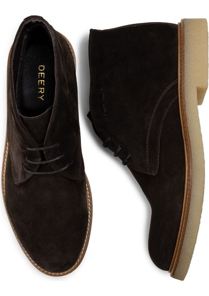 Hakiki Süet Kahverengi Erkek Bot fırsatları