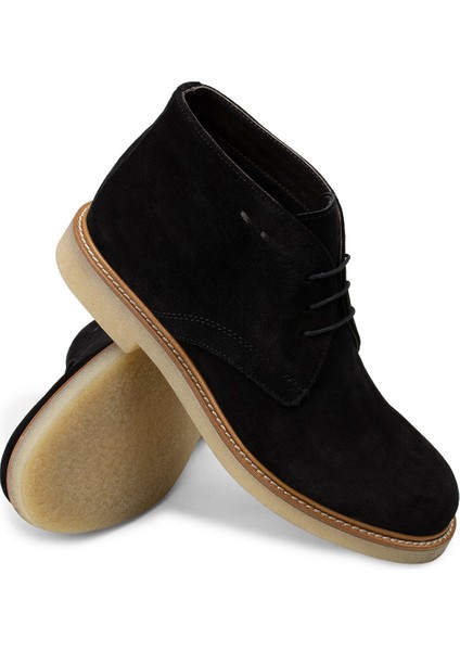 Hakiki Süet Siyah Erkek Bot modelleri