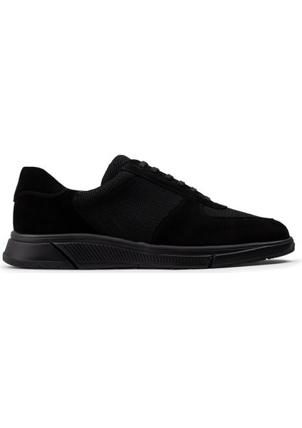 Hakiki Süet Siyah Sneaker Erkek Ayakkabı