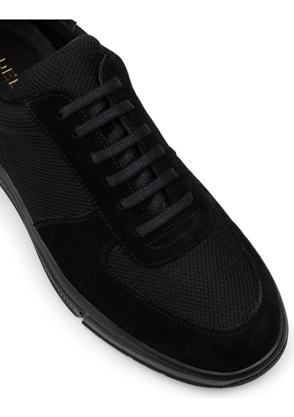 Hakiki Süet Siyah Sneaker Erkek Ayakkabı